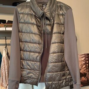 Avia Women's Shiny Hunter Green Puffer Jacket